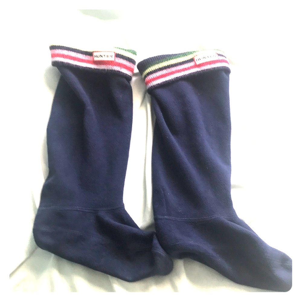 Hunter Navy Fleece Socks for Welles.. rain boots